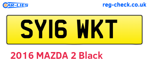 SY16WKT are the vehicle registration plates.