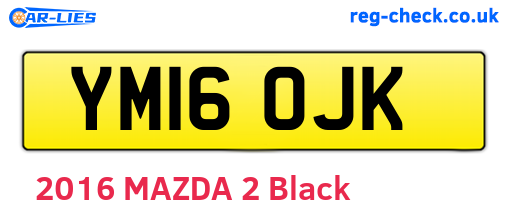 YM16OJK are the vehicle registration plates.
