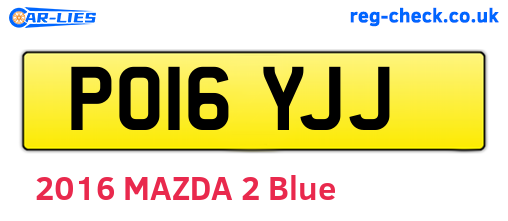 PO16YJJ are the vehicle registration plates.