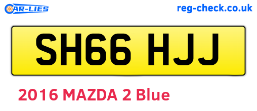 SH66HJJ are the vehicle registration plates.