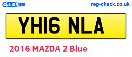 YH16NLA are the vehicle registration plates.