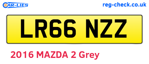 LR66NZZ are the vehicle registration plates.