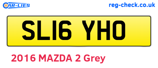 SL16YHO are the vehicle registration plates.
