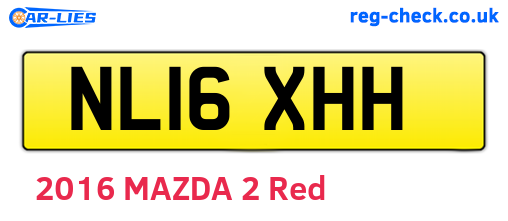 NL16XHH are the vehicle registration plates.