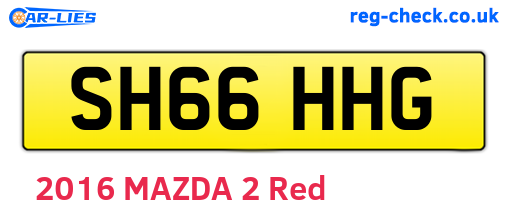 SH66HHG are the vehicle registration plates.