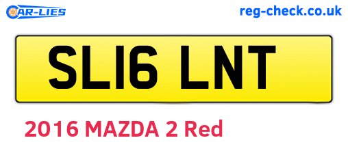 SL16LNT are the vehicle registration plates.