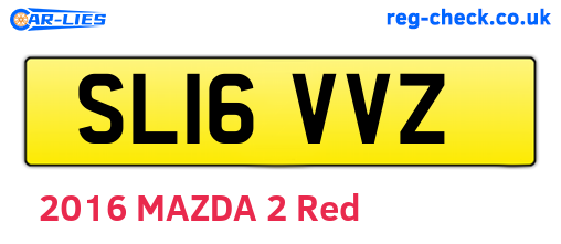 SL16VVZ are the vehicle registration plates.