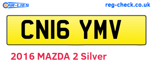 CN16YMV are the vehicle registration plates.