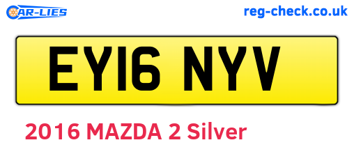 EY16NYV are the vehicle registration plates.