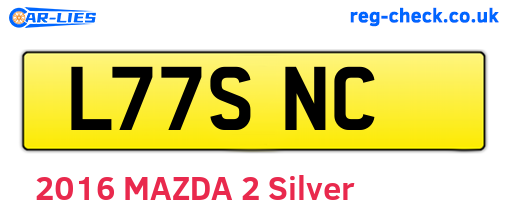 L77SNC are the vehicle registration plates.