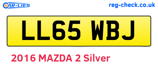 LL65WBJ are the vehicle registration plates.