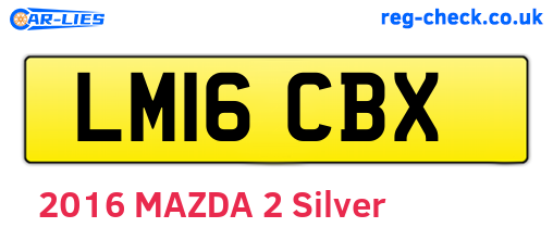 LM16CBX are the vehicle registration plates.