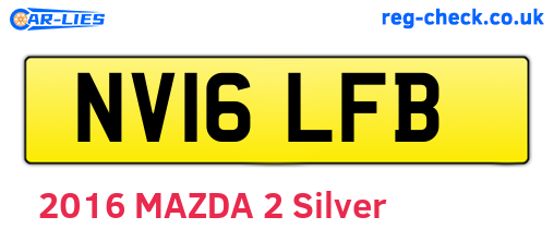 NV16LFB are the vehicle registration plates.