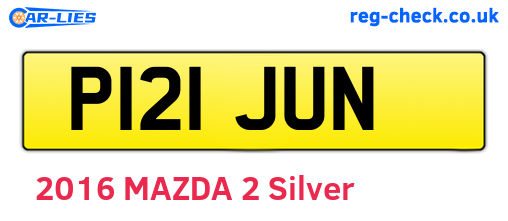 P121JUN are the vehicle registration plates.