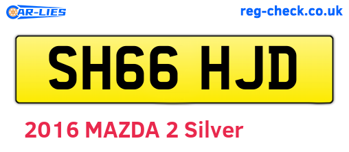 SH66HJD are the vehicle registration plates.