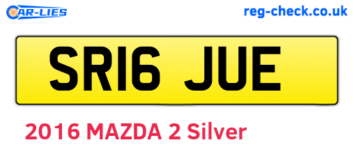 SR16JUE are the vehicle registration plates.