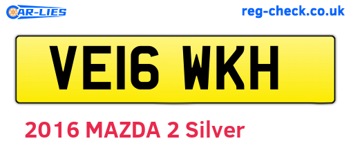 VE16WKH are the vehicle registration plates.