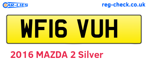 WF16VUH are the vehicle registration plates.