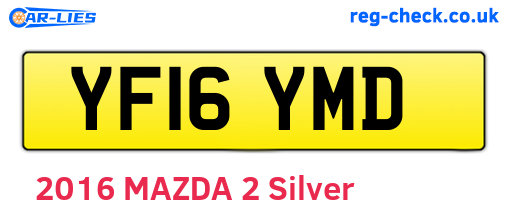 YF16YMD are the vehicle registration plates.