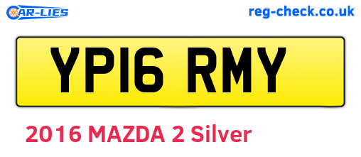 YP16RMY are the vehicle registration plates.