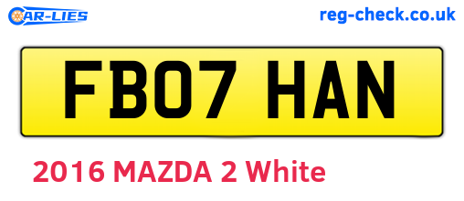 FB07HAN are the vehicle registration plates.