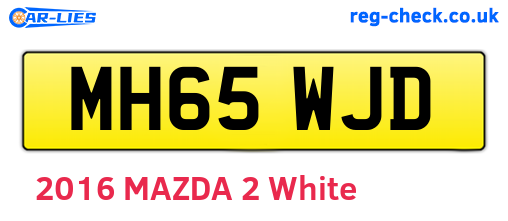 MH65WJD are the vehicle registration plates.