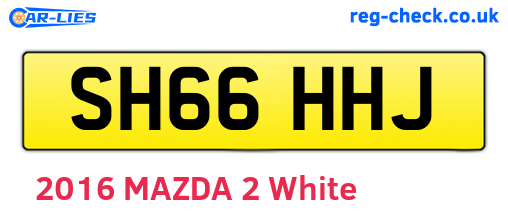 SH66HHJ are the vehicle registration plates.