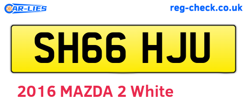 SH66HJU are the vehicle registration plates.