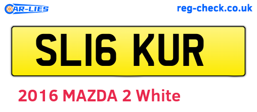 SL16KUR are the vehicle registration plates.