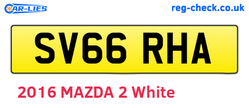 SV66RHA are the vehicle registration plates.