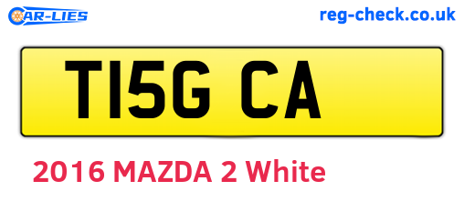 T15GCA are the vehicle registration plates.