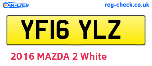 YF16YLZ are the vehicle registration plates.