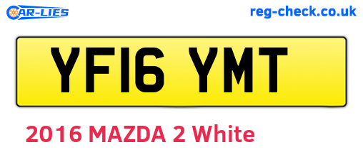 YF16YMT are the vehicle registration plates.