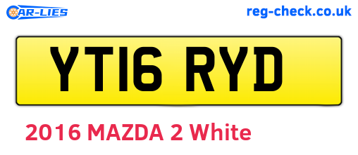 YT16RYD are the vehicle registration plates.