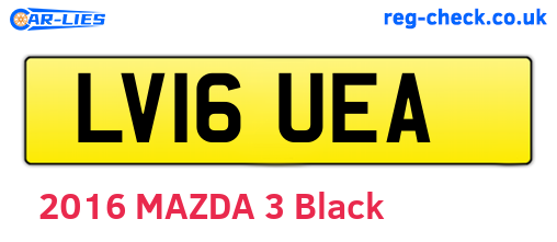 LV16UEA are the vehicle registration plates.