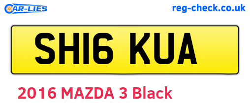 SH16KUA are the vehicle registration plates.