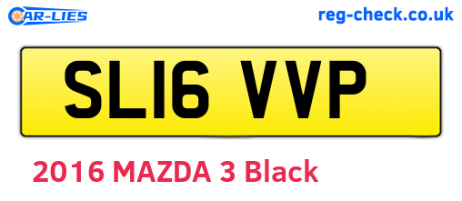 SL16VVP are the vehicle registration plates.