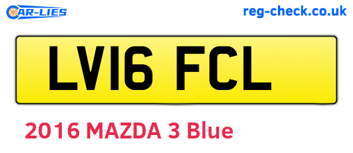 LV16FCL are the vehicle registration plates.