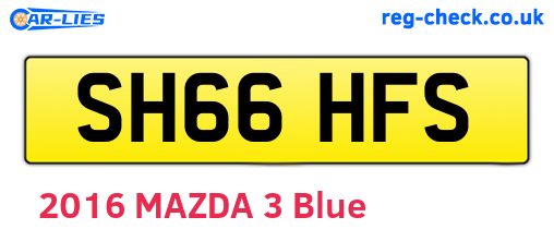SH66HFS are the vehicle registration plates.