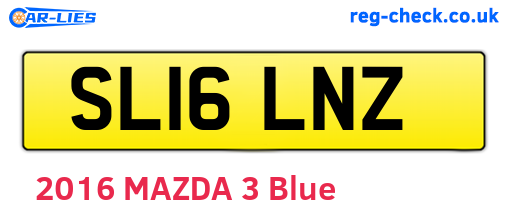 SL16LNZ are the vehicle registration plates.