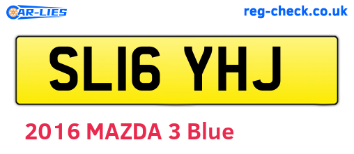 SL16YHJ are the vehicle registration plates.