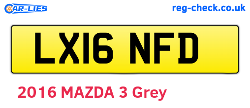 LX16NFD are the vehicle registration plates.