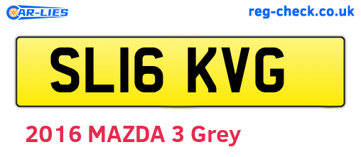 SL16KVG are the vehicle registration plates.