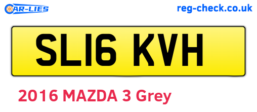 SL16KVH are the vehicle registration plates.
