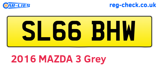 SL66BHW are the vehicle registration plates.