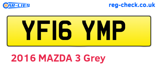 YF16YMP are the vehicle registration plates.