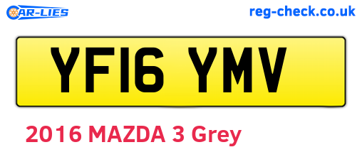 YF16YMV are the vehicle registration plates.