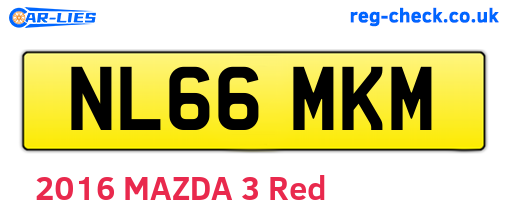 NL66MKM are the vehicle registration plates.