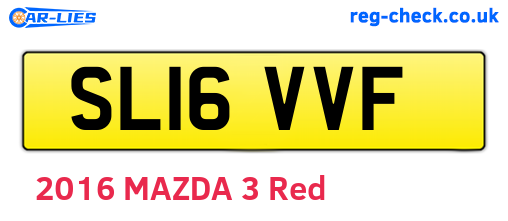 SL16VVF are the vehicle registration plates.