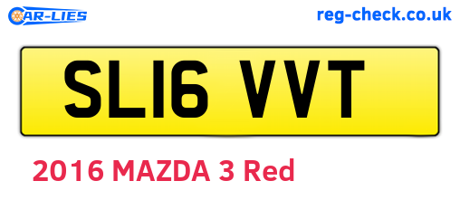 SL16VVT are the vehicle registration plates.